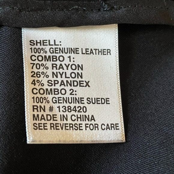 Etcetera suede and leather top - Picture 6 of 7